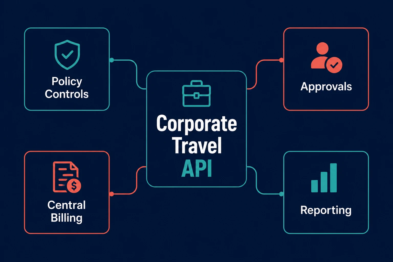 Corporate travel API features: policy controls, approvals, central billing, and reporting