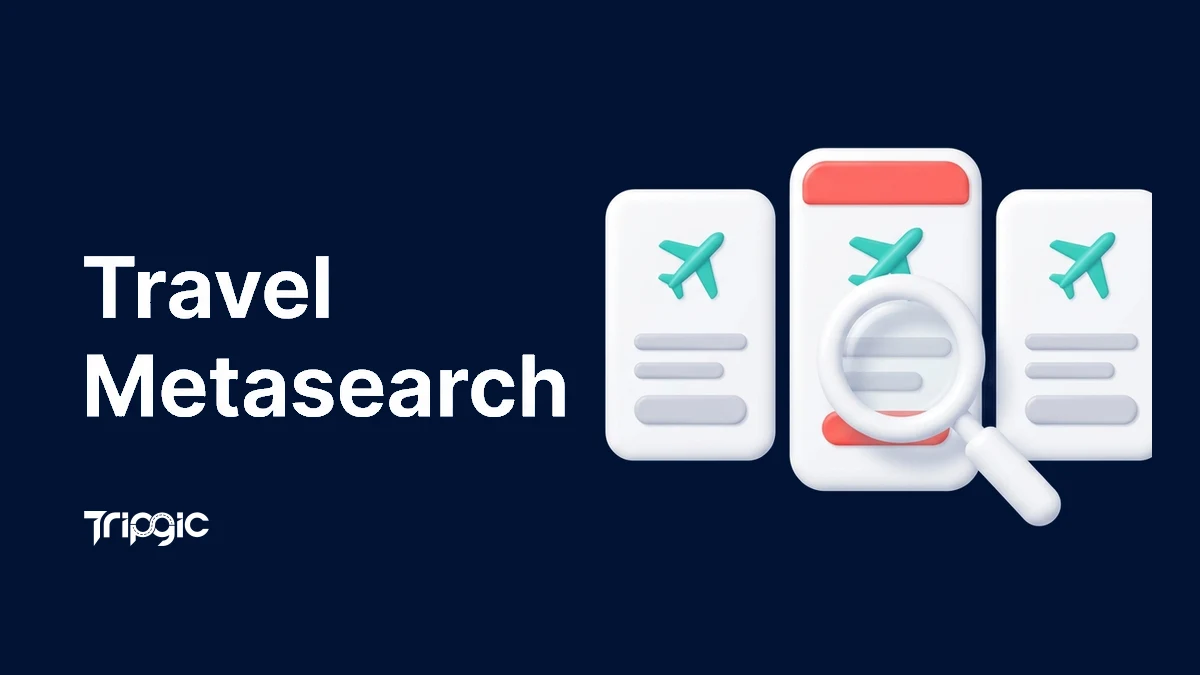 Travel metasearch engine comparing flight, hotel, and car rental prices from multiple suppliers in one interface