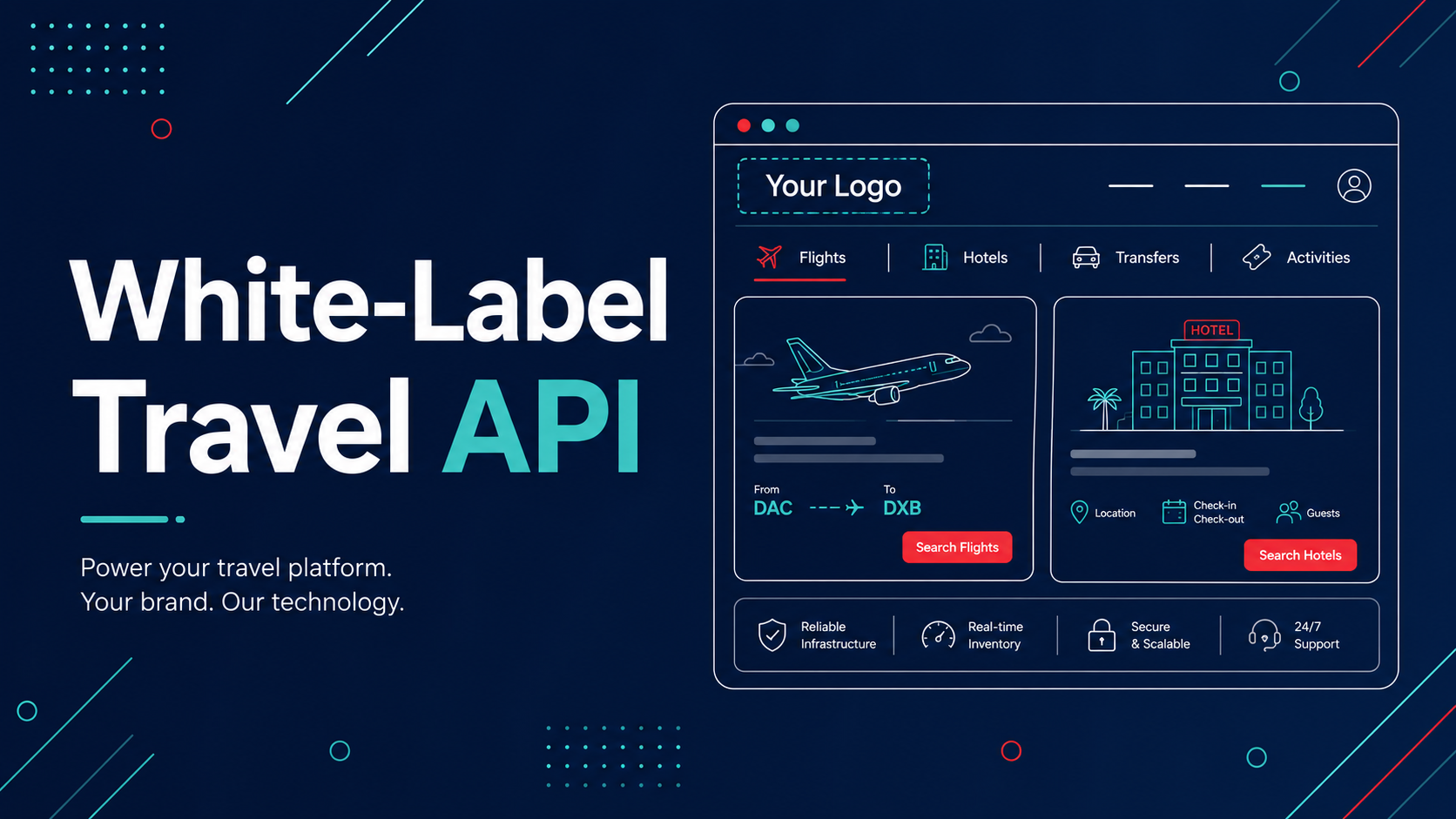 White-Label Travel API — a branded travel booking platform powered by Tripgic